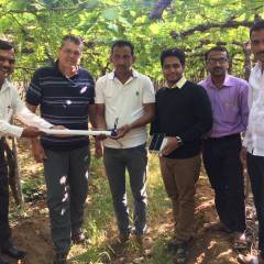 Technical training for grape growers from Sangli, India