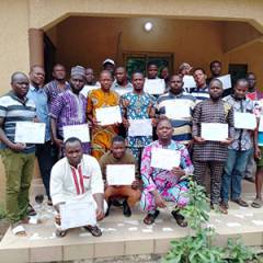 Practical training in poultry farming in Benin