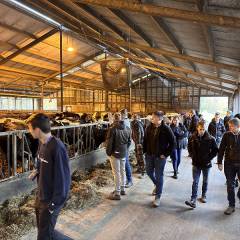 Agricultural students from Denmark visit the Netherlands